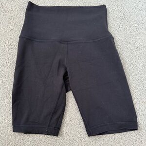 lululemon black biker shorts, perfect for runs or bike riding, and hangouts